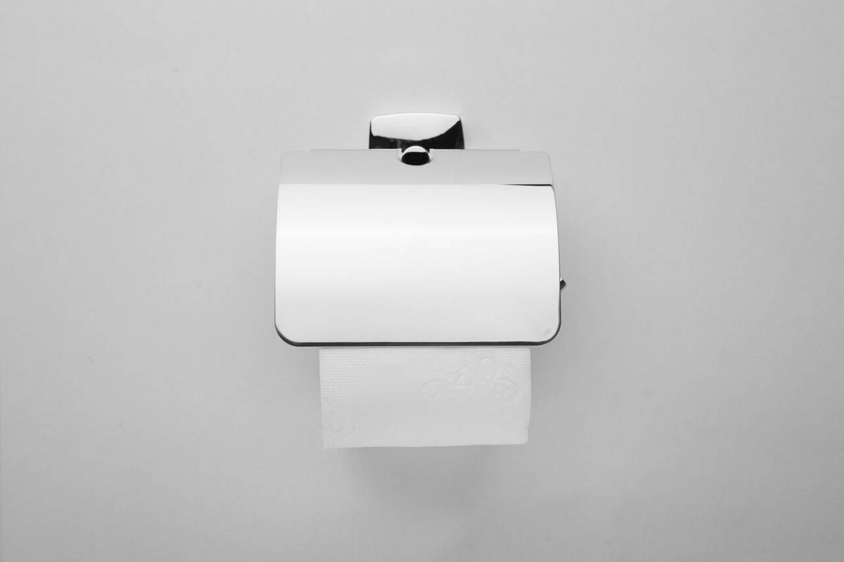 Держатель для туалетной бумаги AM.PM Gem A90341400 с крышкой