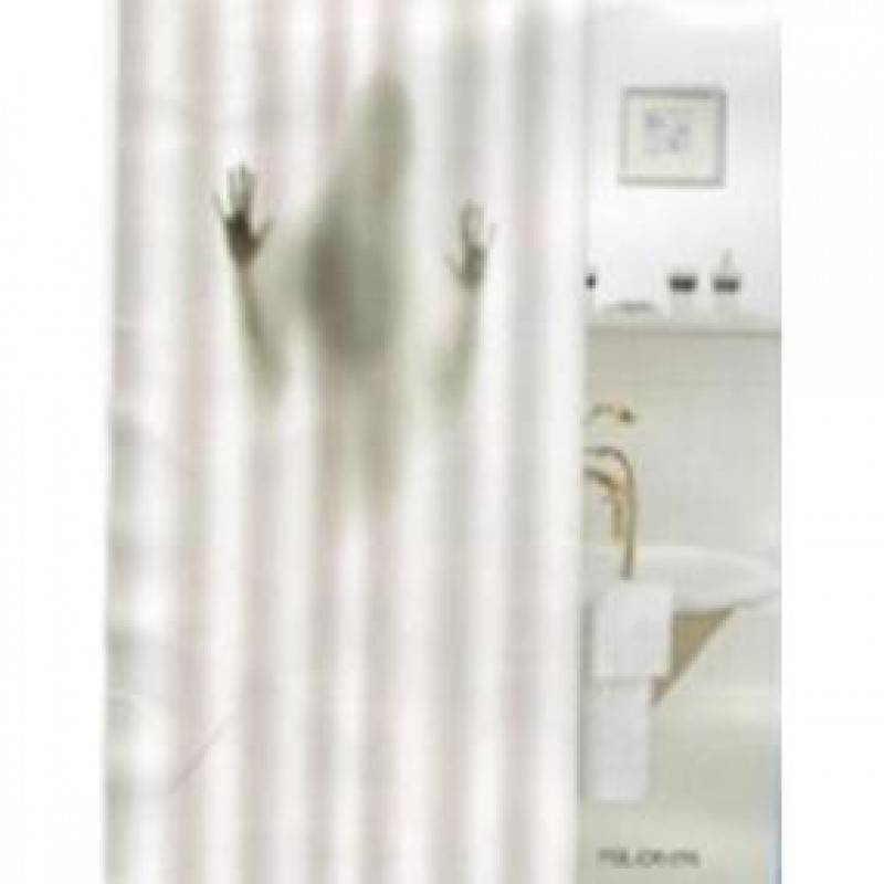 Шторка для ванной тканевая Zalel Силуэт девушки 180х180 см, с фотопринтом