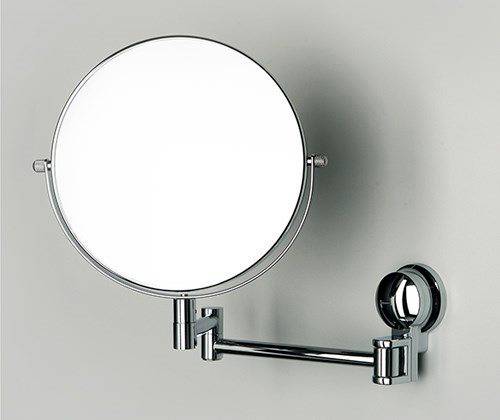 Косметическое зеркало WasserKRAFT K-1000 двухстороннее, с 3-х кратным увеличением