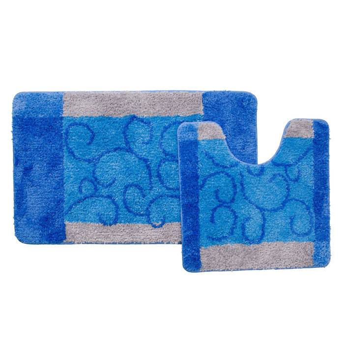 Набор ковриков для ванной комнаты Milardo Fine Lace 50х80, 50х50 см 350PA68M13