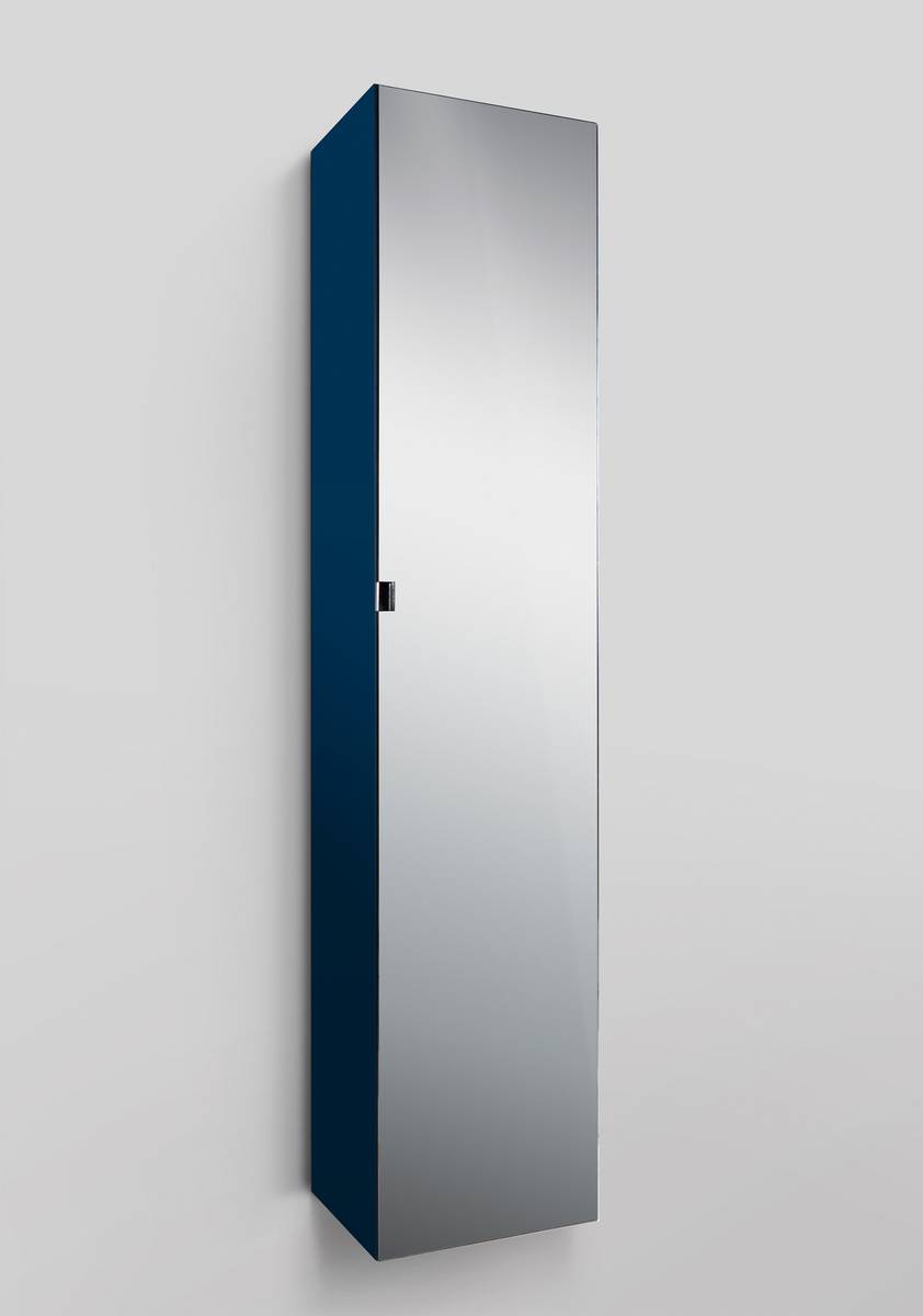Шкаф-пенал AM.PM Spirit V2.0 35 R, зеркало, глубокий синий