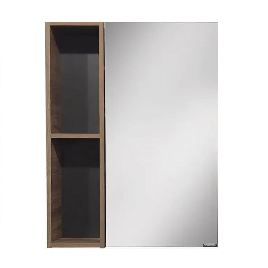 Зеркальный шкаф Comforty Штутгарт 60 дуб тёмно-коричневый