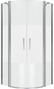 Душевой уголок Good Door PANDORA R-80-T-CH распашная дверь с рисунком