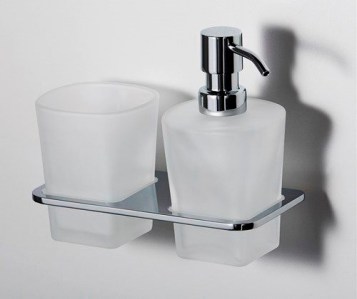 Дозатор для жидкого мыла WasserKRAFT Leine K-5089 со стаканом